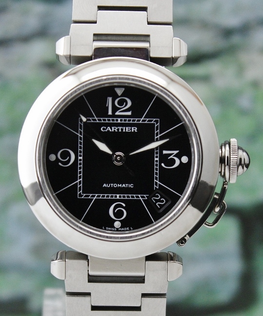 (image for) A CARTIER STAINLESS STEEL PASHA AUTOMATIC WATCH / 2475